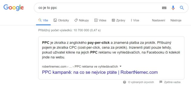 Toto je Featured Snippet