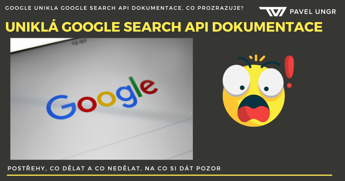 Google unikla Google Search API dokumentace, co prozrazuje?